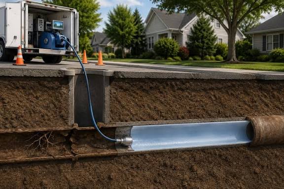 Water line leak detection and repair in Catonsville